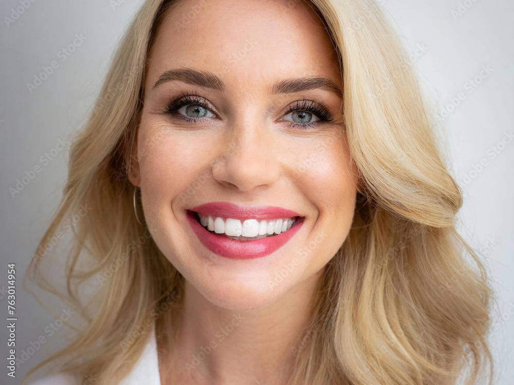 portrait of Woman smiling with beautiful teeth portrait of Woman smiling with beautiful teeth