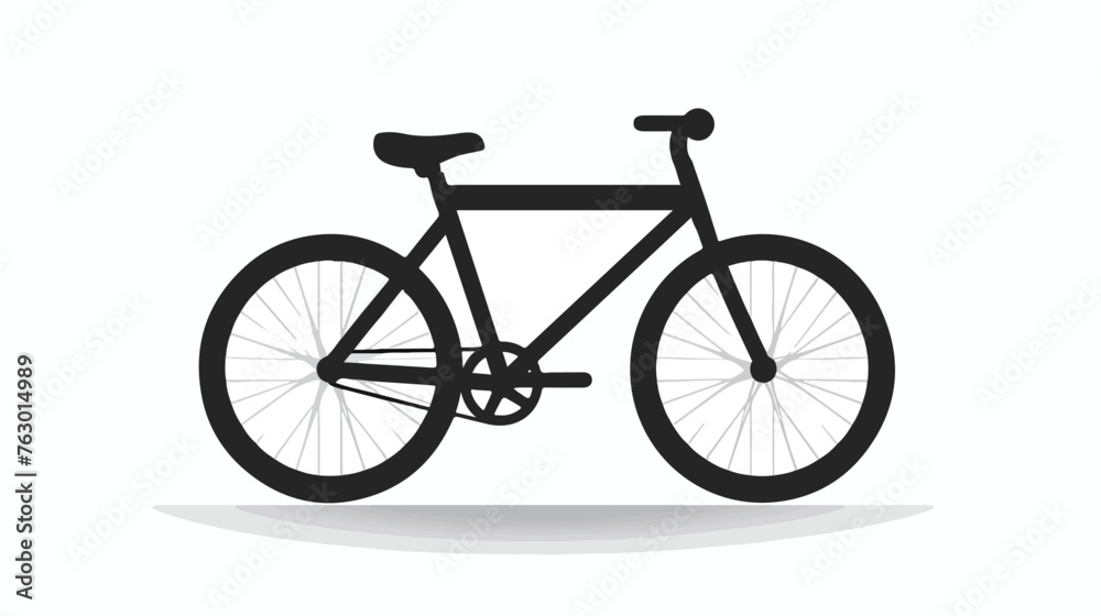 Bike icon isolated. Flat design.  sillouette icon