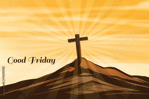 Good friday peace of holy week celebration card background