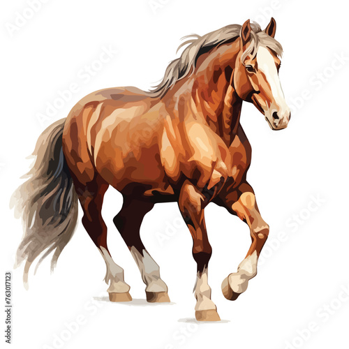Horse single clipart clipart isolated on white background