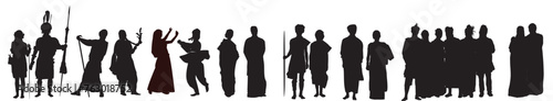 Indian traditional dress silhouette