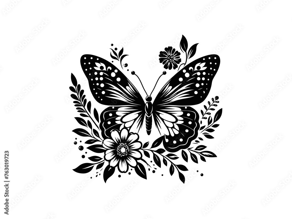 Floral Butterfly Ballet: Vector Graphics for Nature Lovers Floral Butterfly Ballet: Vector Graphics for Nature Lovers