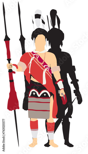 nagaland traditional dress man photo