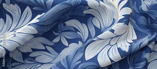 wave floral pattern cloth, flower, motif 14