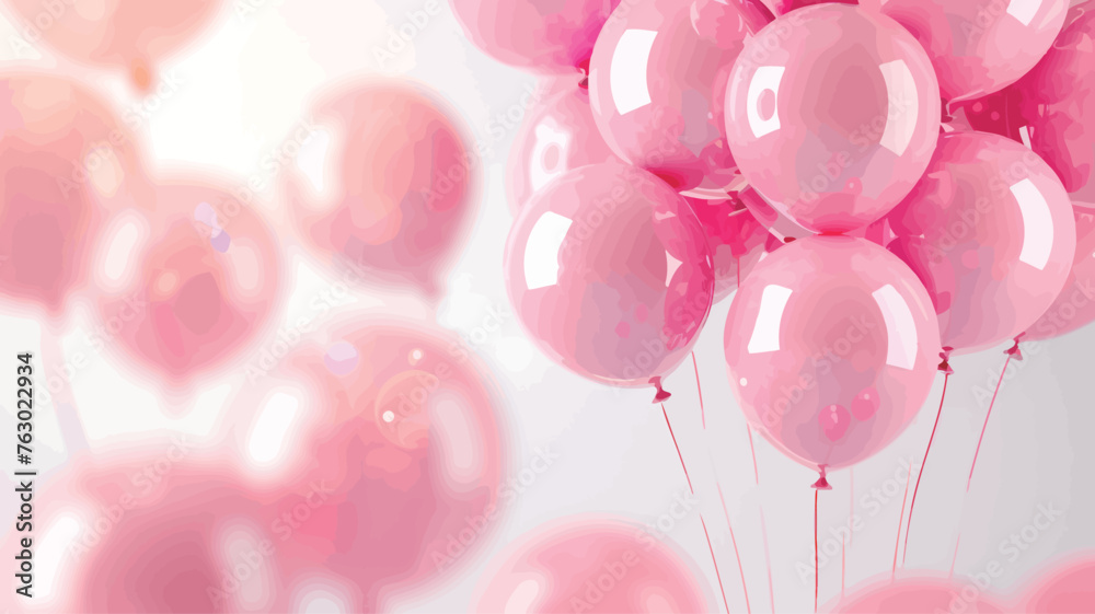 pink balloons with a pink background and a purple one that says quot pink quot