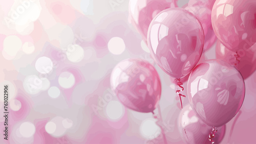 pink balloons with a pink background and a purple one that says quot pink quot © 酸 杨