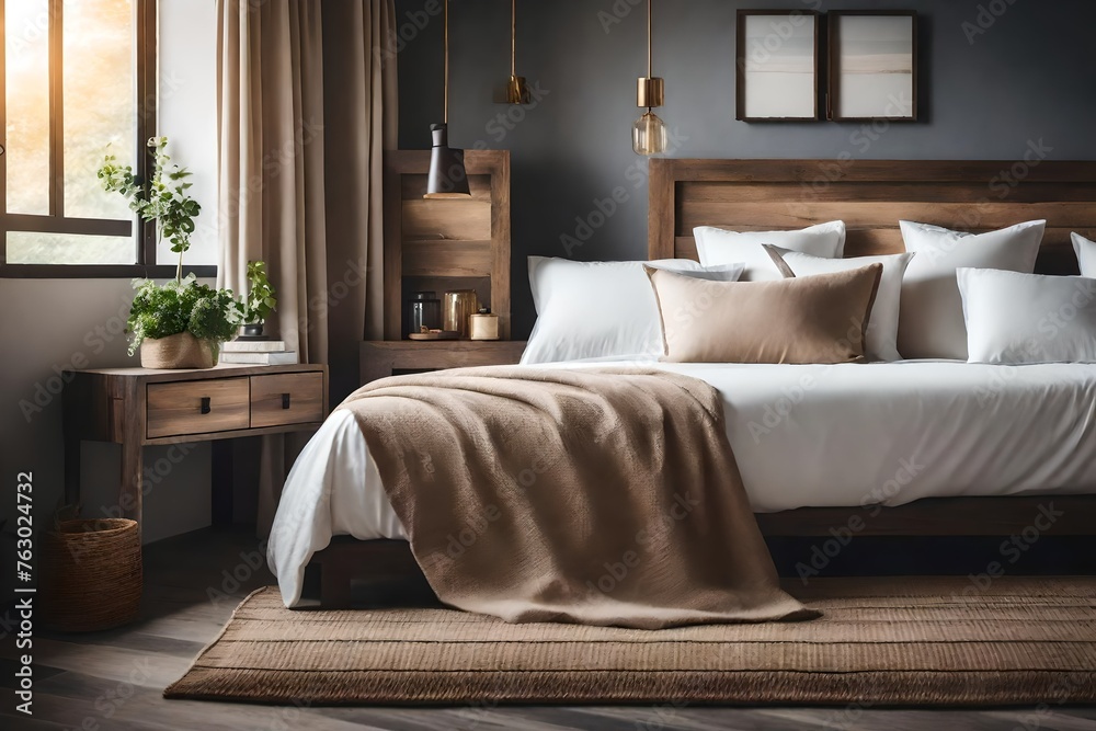 room with bed
