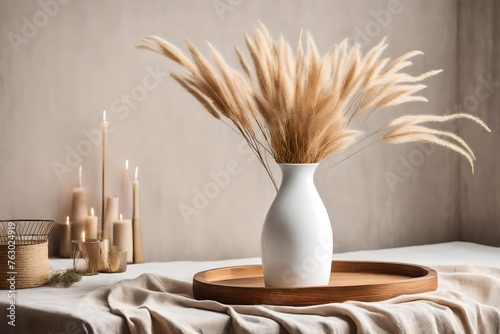 white vase decoration piece