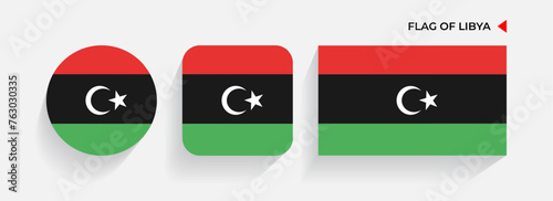 Libya Flags arranged in round, square and rectangular shapes Free Download Libya Flags arranged in round, square and rectangular shapes - GFXLoad