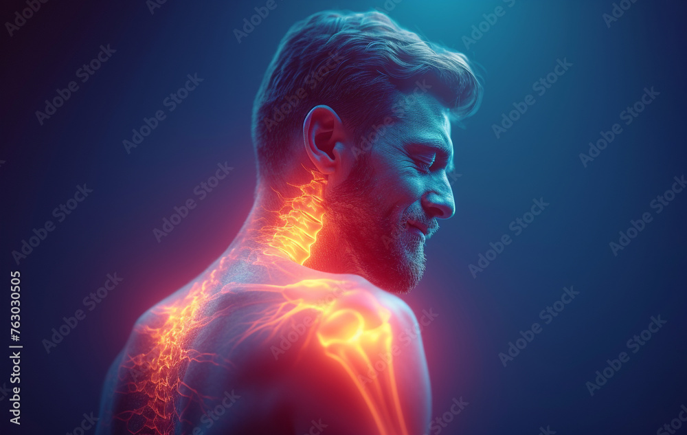Mens back, neck pain muscle and bone, spine injury
Mens back, neck pain muscle and bone, spine injury