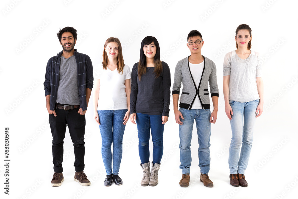 Happy group of friends. Happy group of friends.