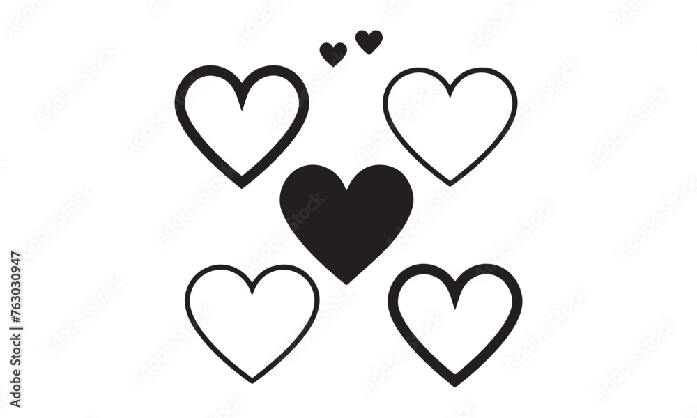 Hearts vector file download | Any changes can be possible