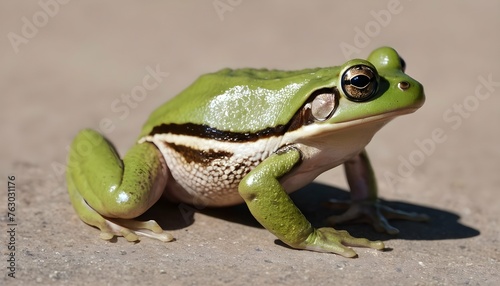 A Frog With Its Back Arched Ready To Pounce Upscaled 2