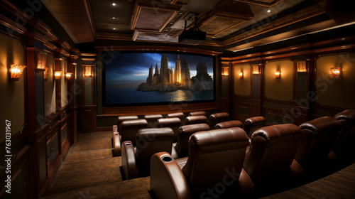 Entertainment in this wellequipped home theater © Cybonix