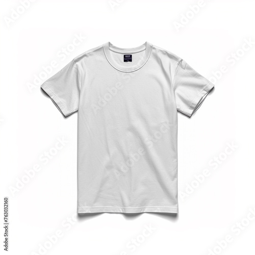White T-Shirt Blank Template - Casual Cotton Fashion Wear