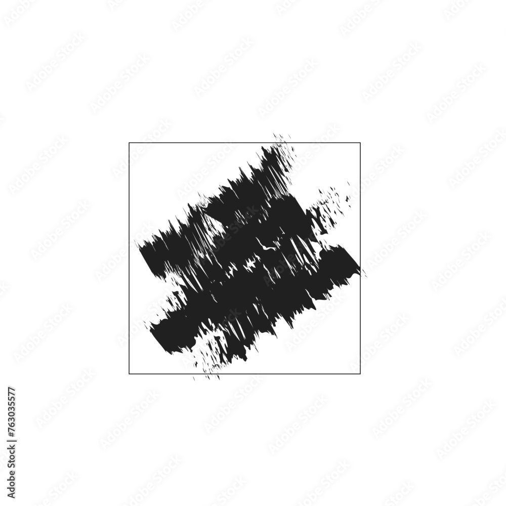 Grunge backgrounds set. Brush black paint ink stroke over square frame. Grunge backgrounds set. Brush black paint ink stroke over square frame.