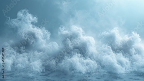 A fog or smoke illustration isolated on a transparent background. Modern illustration in Adobe Illustrator CS3. photo