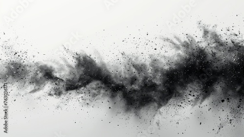 Modern illustration of abstract modern noise. Various sized particles of debris and dust. Grunge texture overlay with rough and fine grains isolated on a white background. Modern illustration in EPS