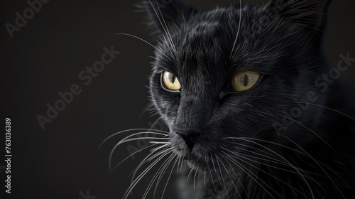 Black Cat, Banner Image For Website, Background, Desktop Wallpaper