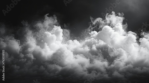 White modern cloudiness, mist or smog background with fog or smoke isolated transparently. Modern illustration.