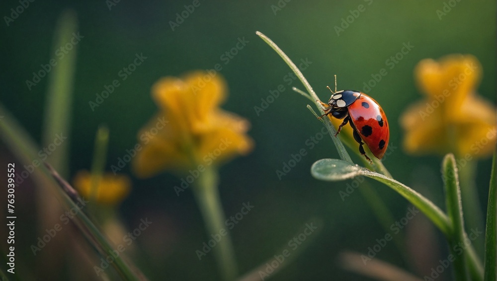 Obraz premium ladybird on a flower