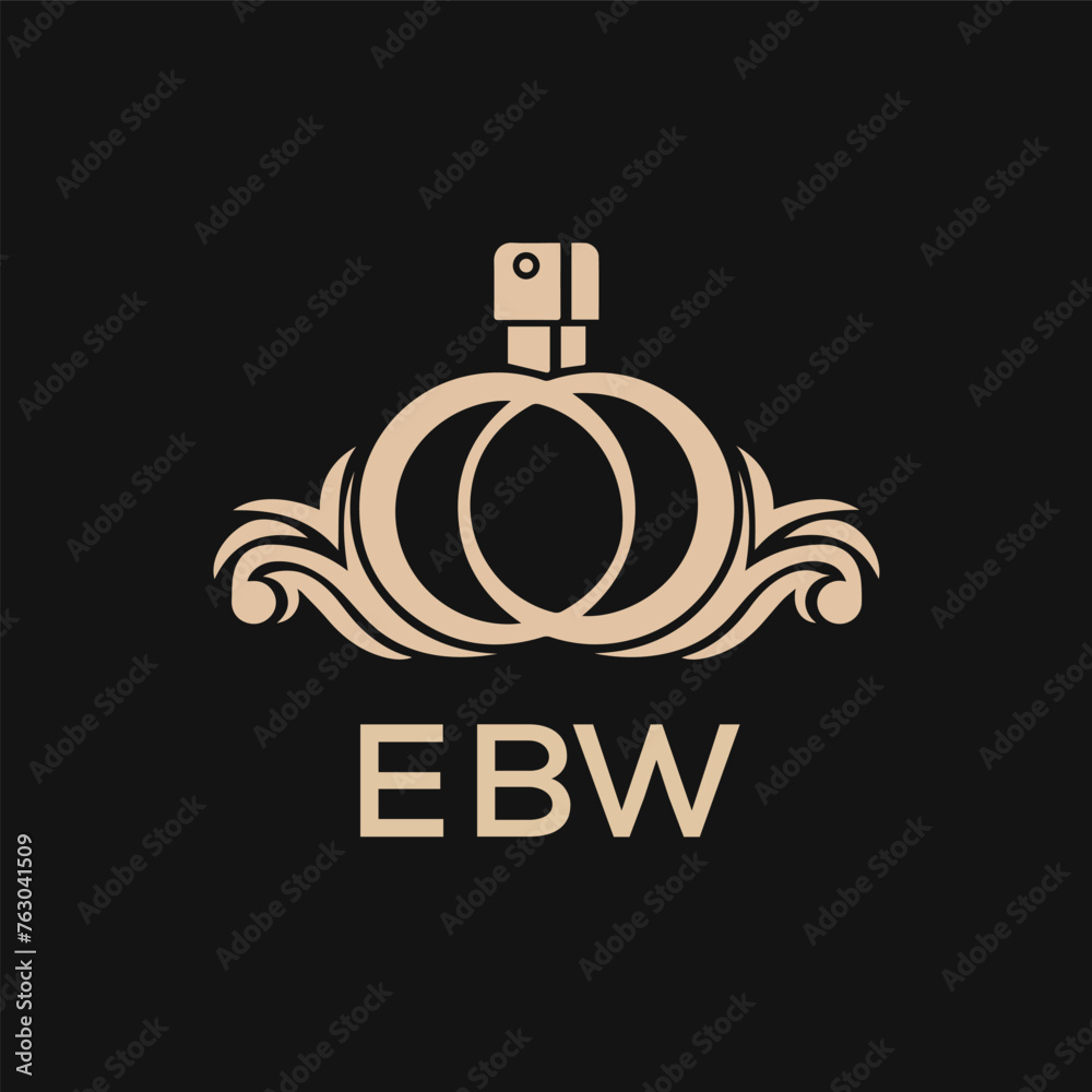 Fototapeta premium EBW Letter logo design template vector. EBW Business abstract connection vector logo. EBW icon circle logotype. 