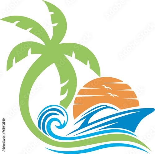 boat travel logo