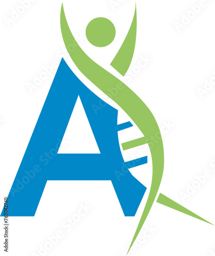 A letter spine logo design