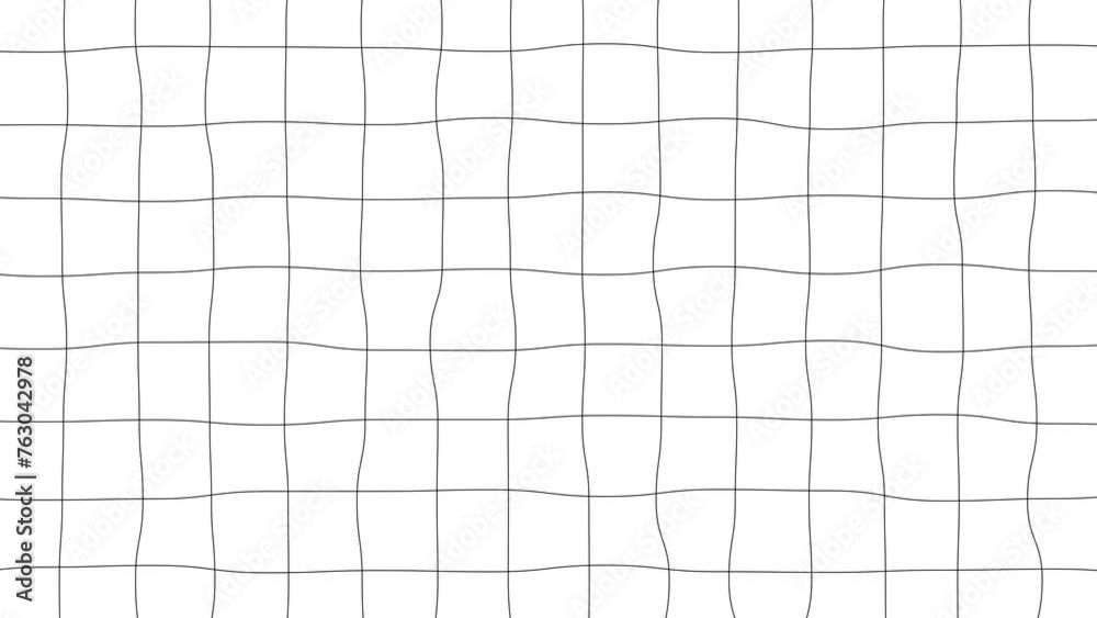 Wiggling Lines grid loop animated white background 4K 60 FPS 