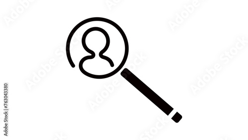 KYC know your customer, black isolated silhouette