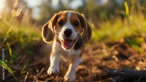 Funny Happy Beagle Dog Having Fun, Banner Image For Website, Background, Desktop Wallpaper © Pic Hub