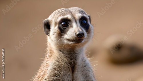 A Meerkat With A Curious Expression Upscaled 7