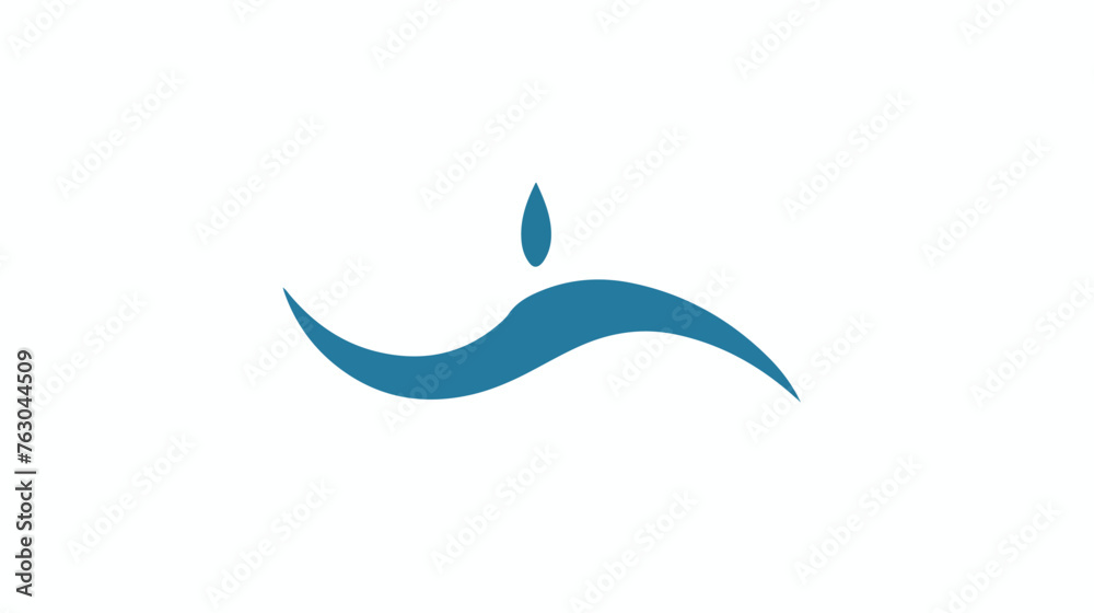 Pouring water. Vector flat outline icon illustration
