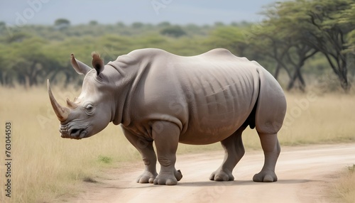 A Rhinoceros In A Safari Journey Upscaled 2