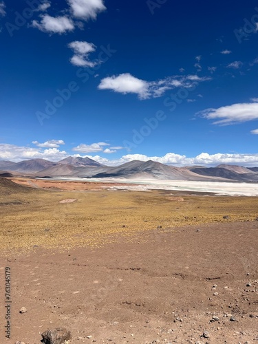 volcanic landscape in Atacama, Atacama Desert