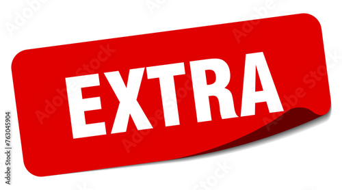 extra sticker. extra label