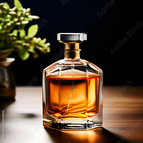Bottle Fragrance Mockups Fragrance In 3D  Fragrance Bottle On A Table  Fragrance Bottle Styled | Perfume Bottle | Perfume Mockups | 3d Perfume | Perfume On A Table  (ID: 763045949)
