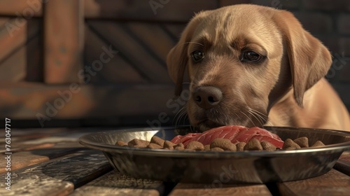 Natural Dog Food Feeding Raw Meat, Banner Image For Website, Background, Desktop Wallpaper