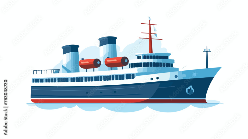Ship icon vector flat vector isolated on white background
