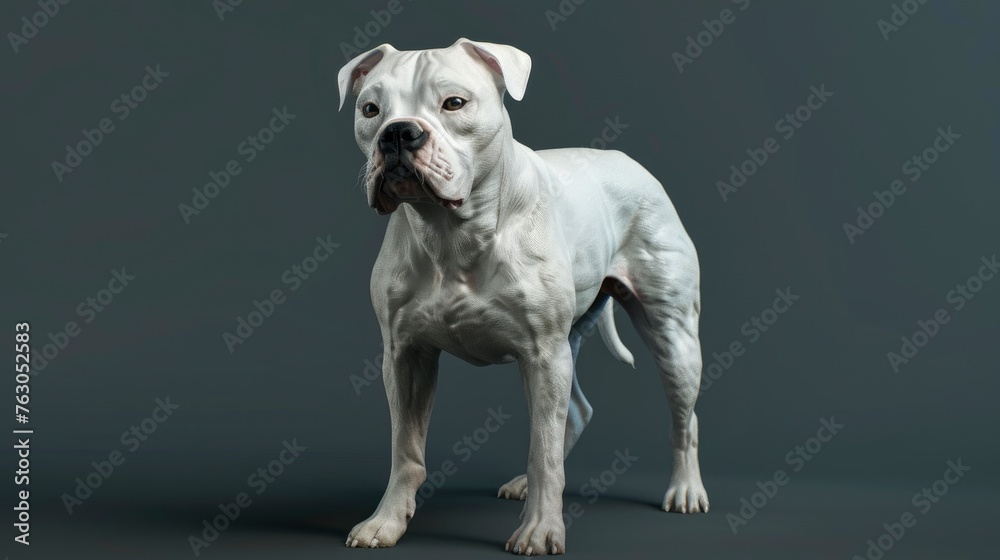 White American Bull Dog Pit Mixed, Banner Image For Website, Background, Desktop Wallpaper