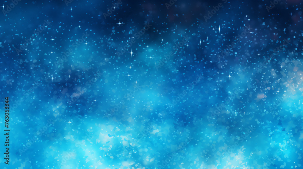 Light BLUE vector texture with milky way stars. Glitte - obrazy, fototapety, plakaty 