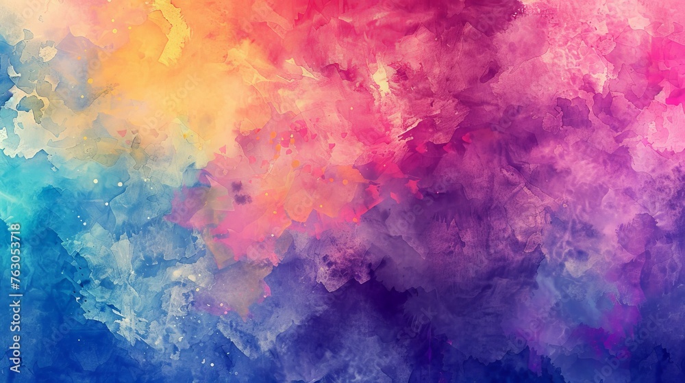 Abstract Watercolor Paint Stain Texture Background - Artistic Colorful Splash Illustration