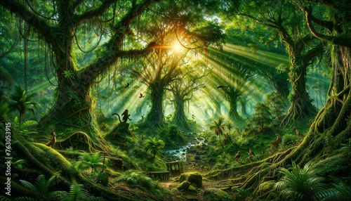 Mystical Rainforest Awakening