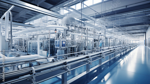 Modern production facility for quality bottled water.