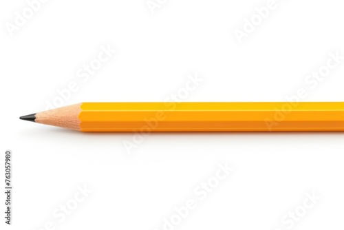 A detailed view of a pencil on a plain white background. Suitable for educational or office-related projects