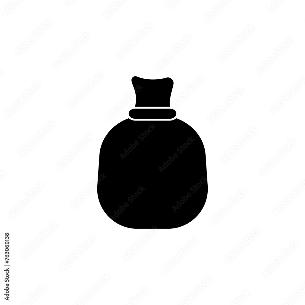 Obraz premium Sack. Bag flat vector icon. Simple solid symbol isolated on white background
