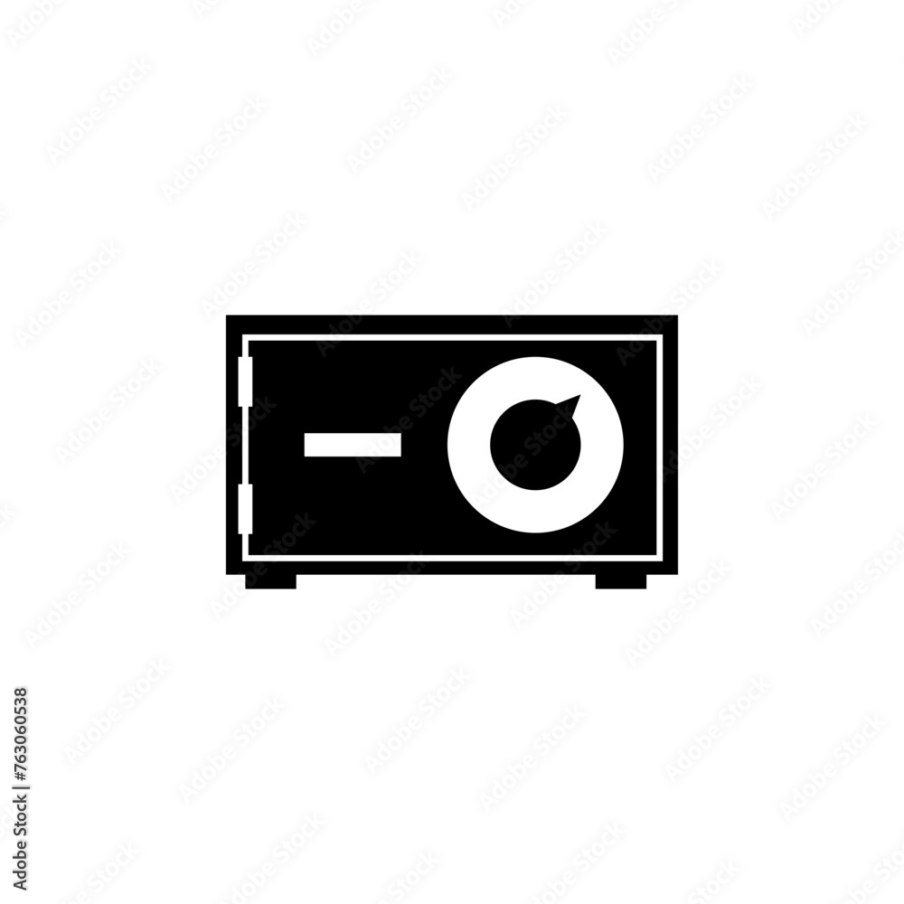 Safe Bank Deposit flat vector icon. Simple solid symbol isolated on white background Safe Bank Deposit flat vector icon. Simple solid symbol isolated on white background