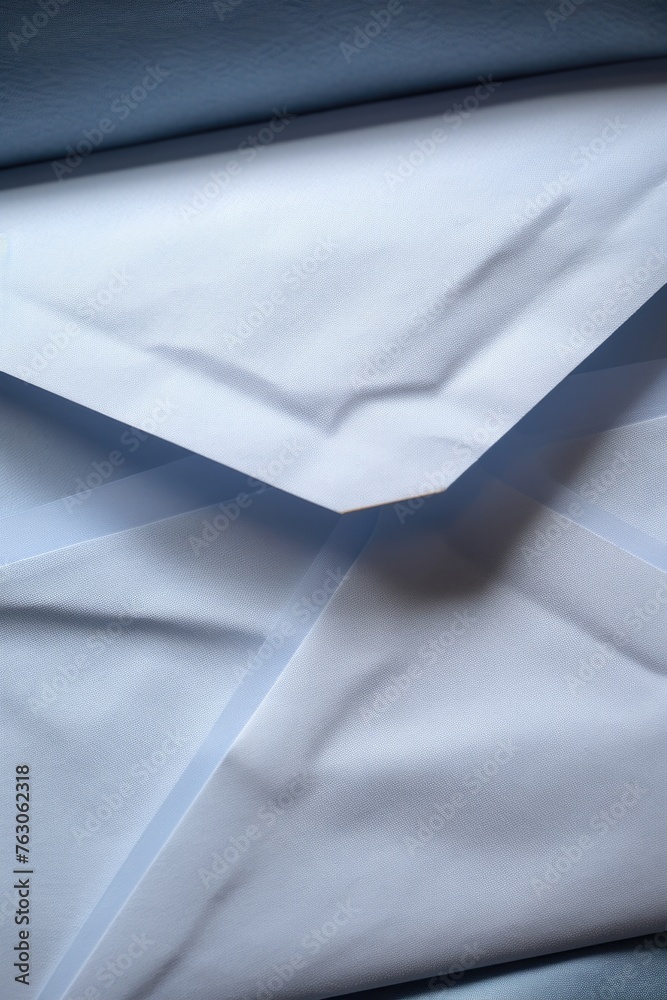 Close up of a white envelope on a table. Perfect for business or communication concepts Close up of a white envelope on a table. Perfect for business or communication concepts