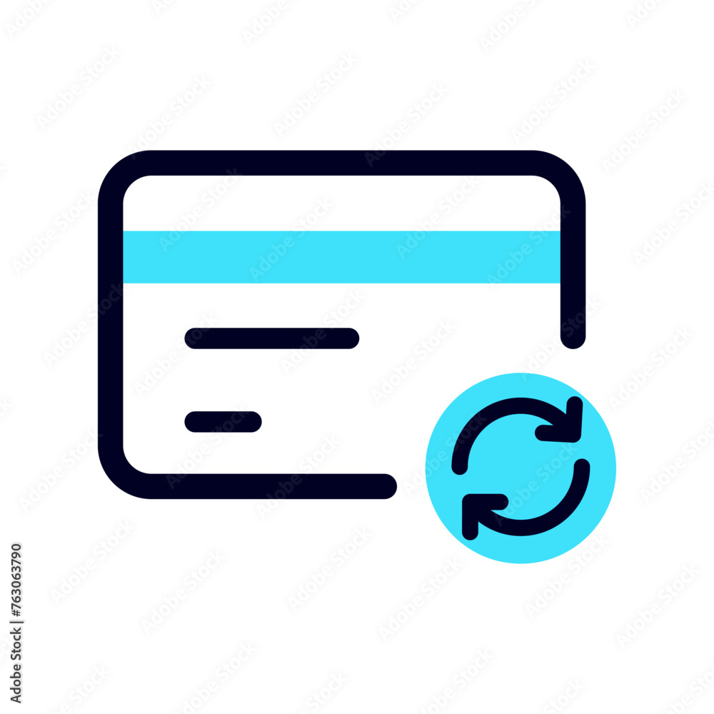 Card Refresh design icon vector Card Refresh design icon vector