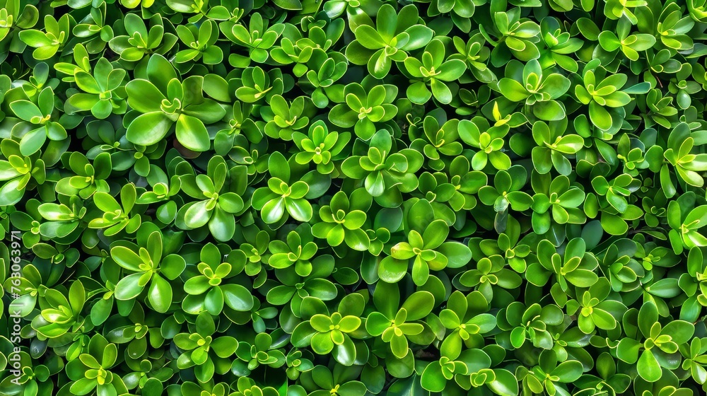 Closeup of lush green hedge wall with small leaves in garden eco friendly evergreen background Closeup of lush green hedge wall with small leaves in garden eco friendly evergreen background